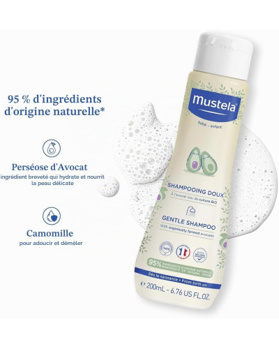 Mustela Shampooing doux bébé 200 ml