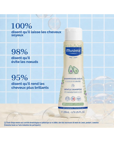 Mustela Shampooing doux bébé 200 ml