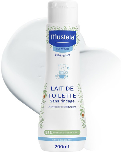 Mustela Lait de toilette sans rinçage 200 ml