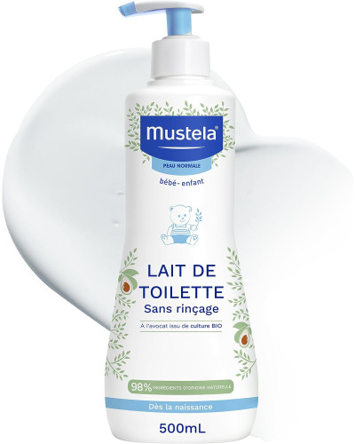 Mustela Lait de toilette sans rinçage 500 ml