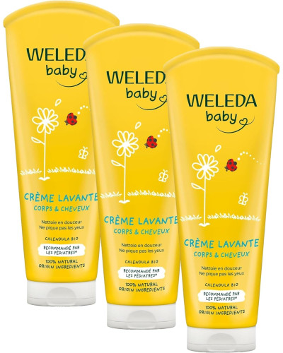 Weleda Bebé Calendula Crema limpiadora cuerpo y cabello 200 ml