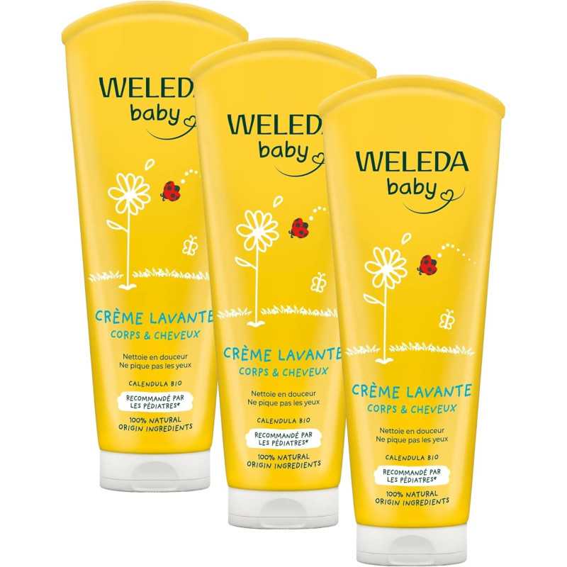 Weleda Baby Calendula Body & Hair Cleansing Cream 200 ml