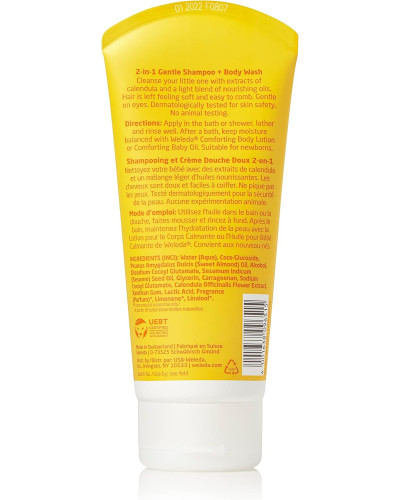 Weleda Baby Calendula Body & Hair Cleansing Cream 200 ml
