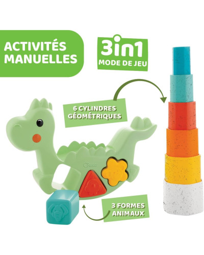 لعبة Rocking Lino le Dino 2 في 1 Eco+ Chicco