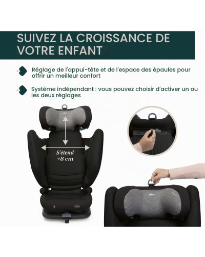 Silla de coche Fold&amp;Go i-Size 100-150 cm Black Chicco