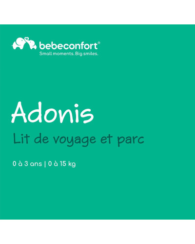 Parque infantil y cuna de viaje Adonis Mineral Gray Bébé Confort