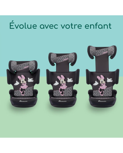 Siège auto rehausseur Hera i-Safe décor Disney Minnie de Bébé Confort