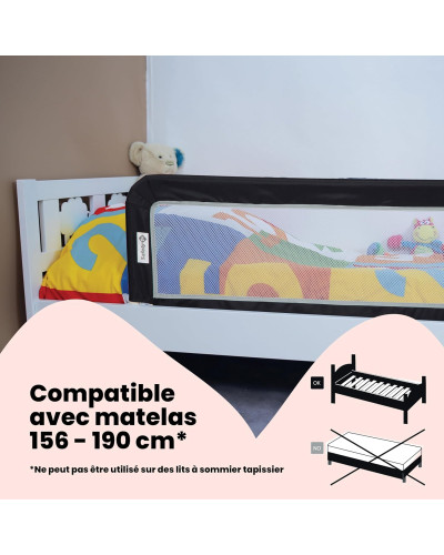 Barrera de cama portátil y plegable de 18 meses a 5 años Safety 1st