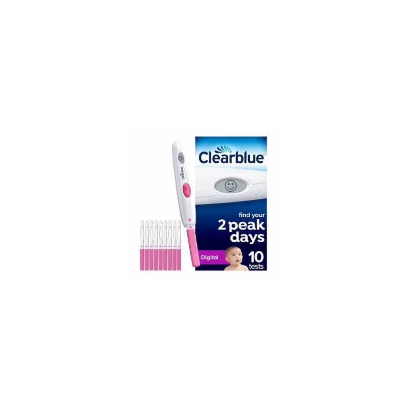 Clearblue Test d'ovulation digital (10 tests) Clearblue Test d'ovulation digital (10 tests)