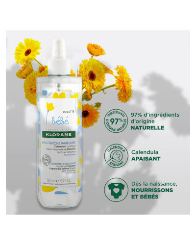 Klorane Baby Calendula Scented Fresh Water 500 ml