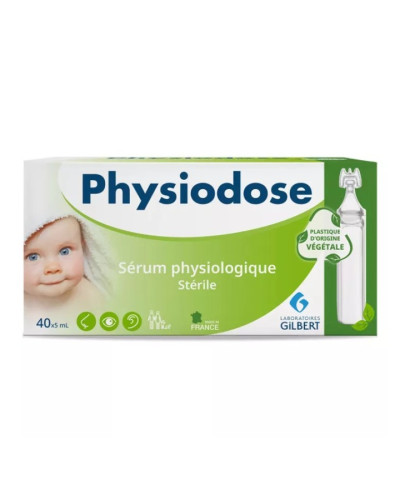 Gilbert Sérum physiologique 40 unidoses de 5 ml