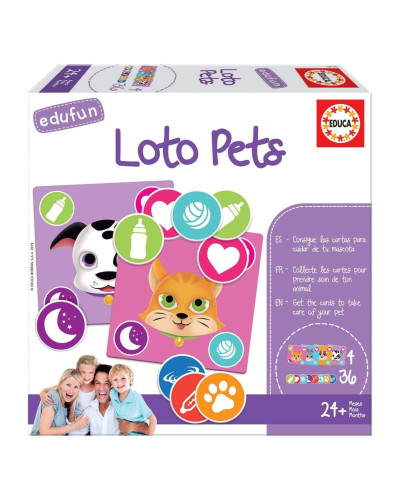 Educa Loto Pets – Juego de lotería de animales