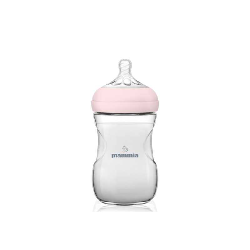 Mammia Biberón Natural Feeling 240 ml rosa