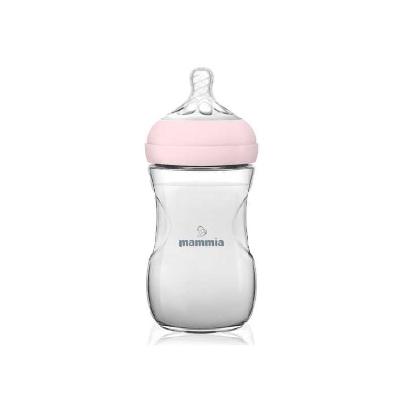 Mammia Biberón Natural Feeling 330 ml rosa