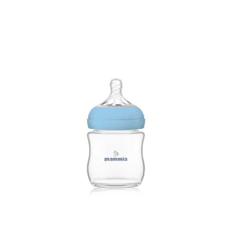 Mammia Biberón Natural Feeling 120 ml azul
