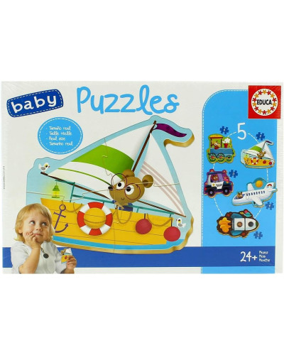 Educa Baby Puzzle المركبات 24 شهرًا