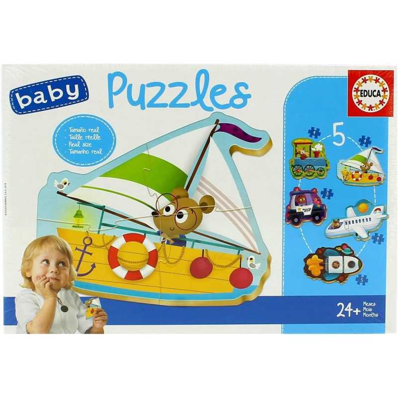 Educa Baby Puzzle Vehículos 24 meses