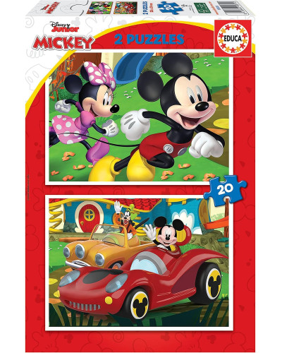 Educa Puzzle Disney Mickey 2x20 pièces