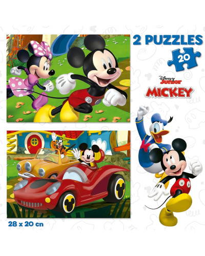 Educa Puzzle Disney Mickey 2x20 pièces