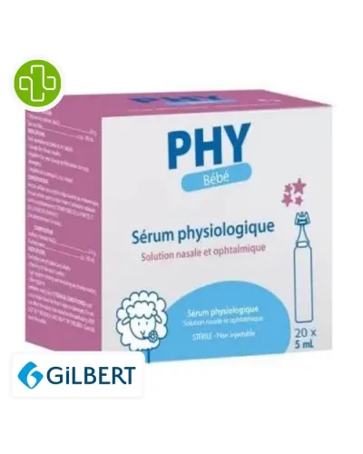 GILBERT PHY SERUM PHYSIOLOGIQUE 20U 5ml