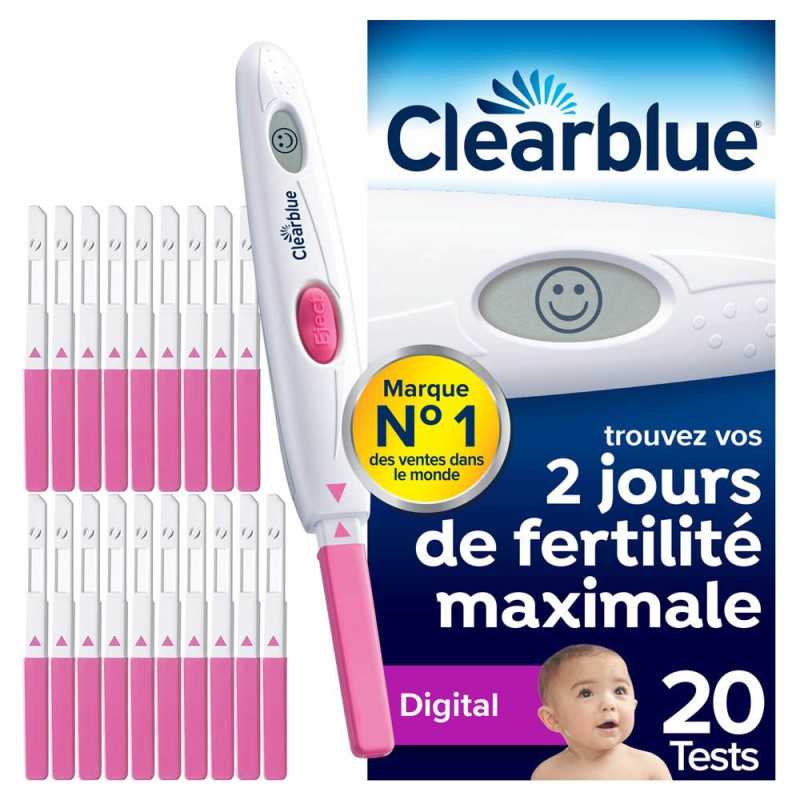 Clearblue test d'ovulation digital, boîte de 20 tests