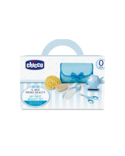 Trousse de Toilette CHICCO Set Hygiène Bleu 0m+