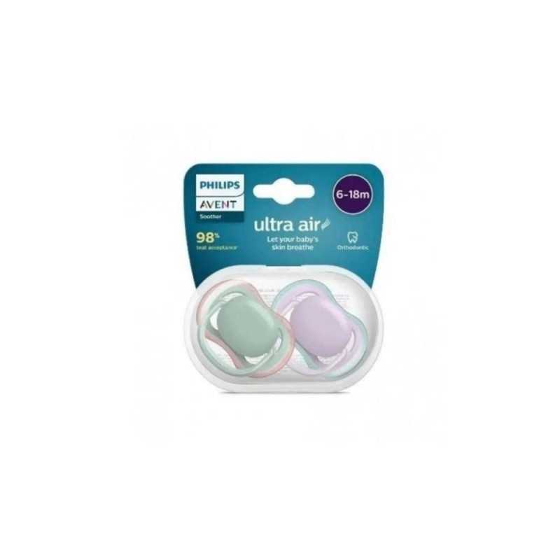 Philips Avent Sucette Ultra Air 6-18 mois (lot de 2)