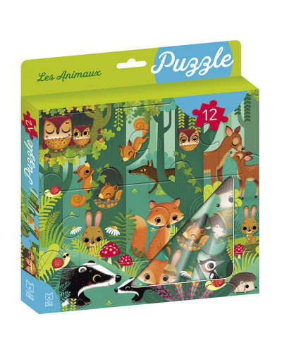 Éditions Lito Puzzle Les Animaux 12 pièces (50508)