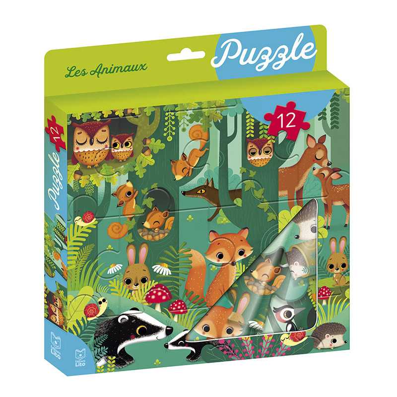 Puzzle 12 pièces Éditions Lito pour enfant, grandes pièces illustrées
