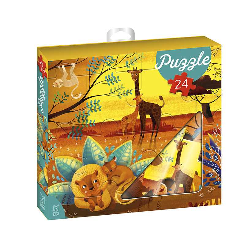 Puzzle 24 pièces Éditions Lito pour enfant, illustrations colorées
