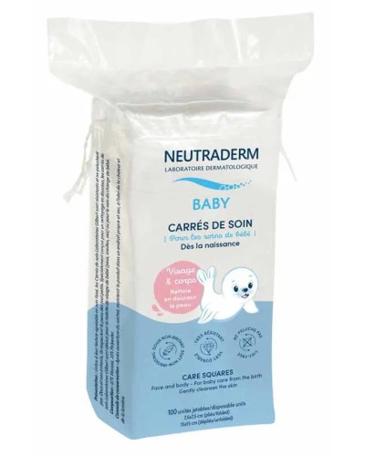 Neutraderm Bébé Carrés de coton x100