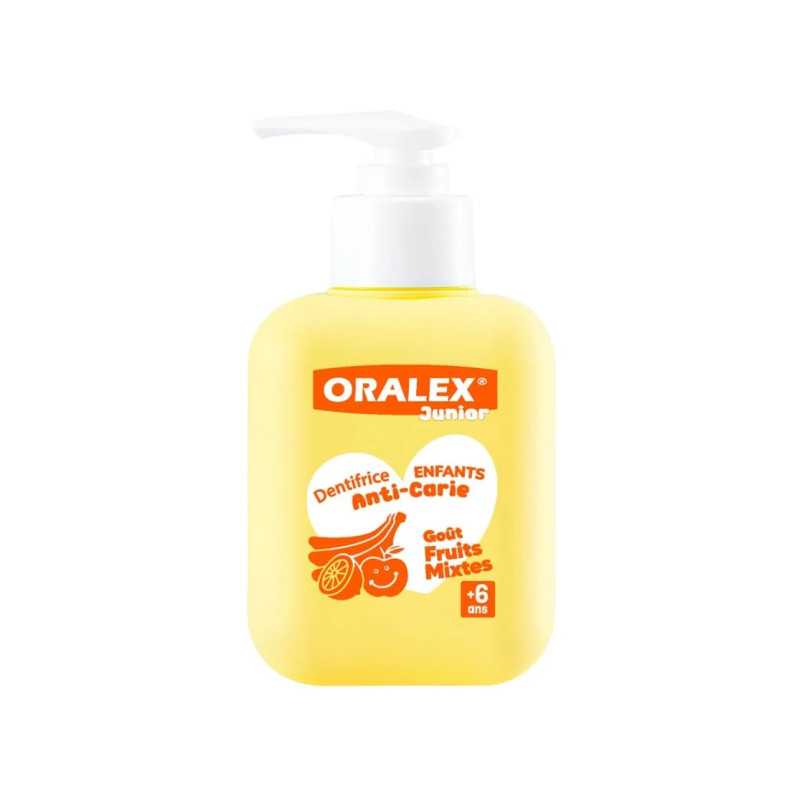 Oralex Junior Dentifrice anti-caries fruits mixtes 220 ml