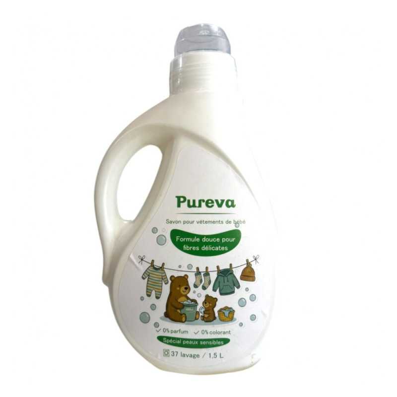 Pureva Lessive bébé spécial vêtements de bébé