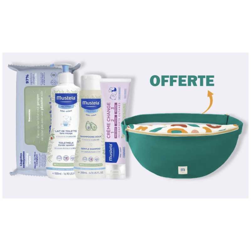 Mustela Care & Gentleness Pack + Free Belt Bag