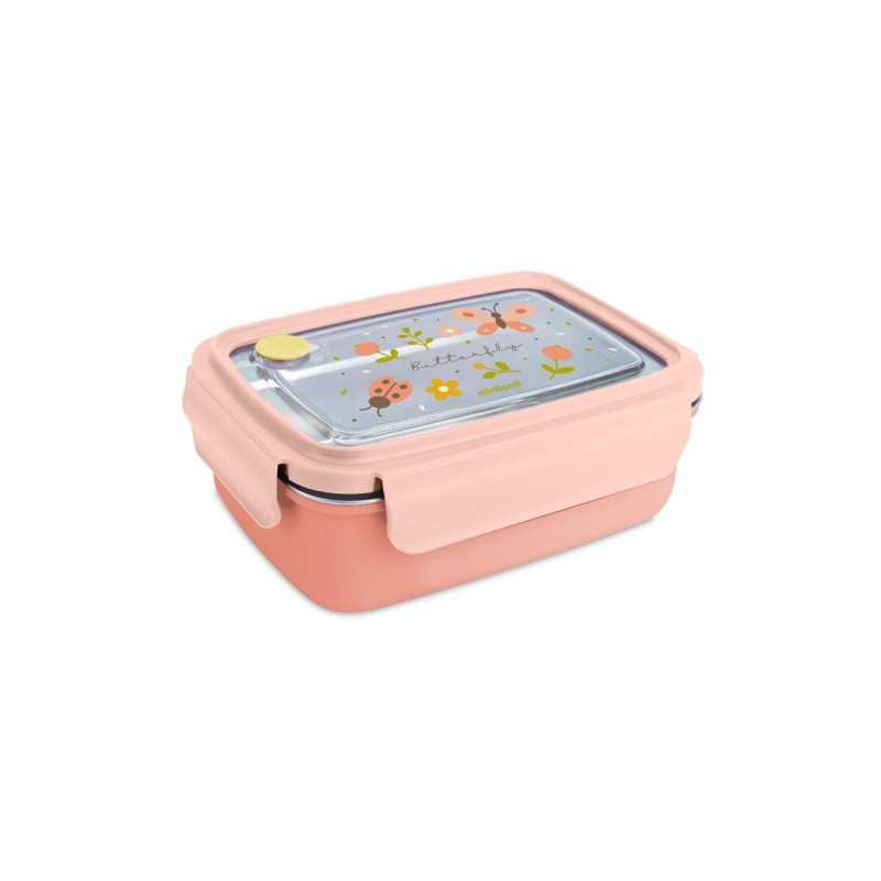 Fiambrera infantil Steel Lunchbox Butterfly 800 ml Miniland