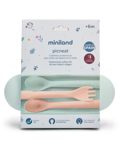 Miniland Multicolour 3-piece baby cutlery set