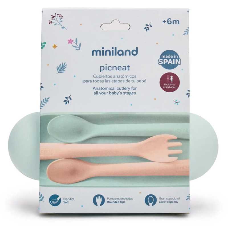 Miniland Multicolour 3-piece baby cutlery set