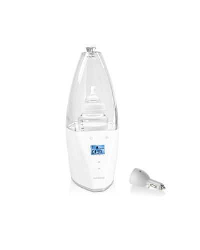 Miniland Warmy Advanced bottle warmer and steriliser with backlit display and bottle