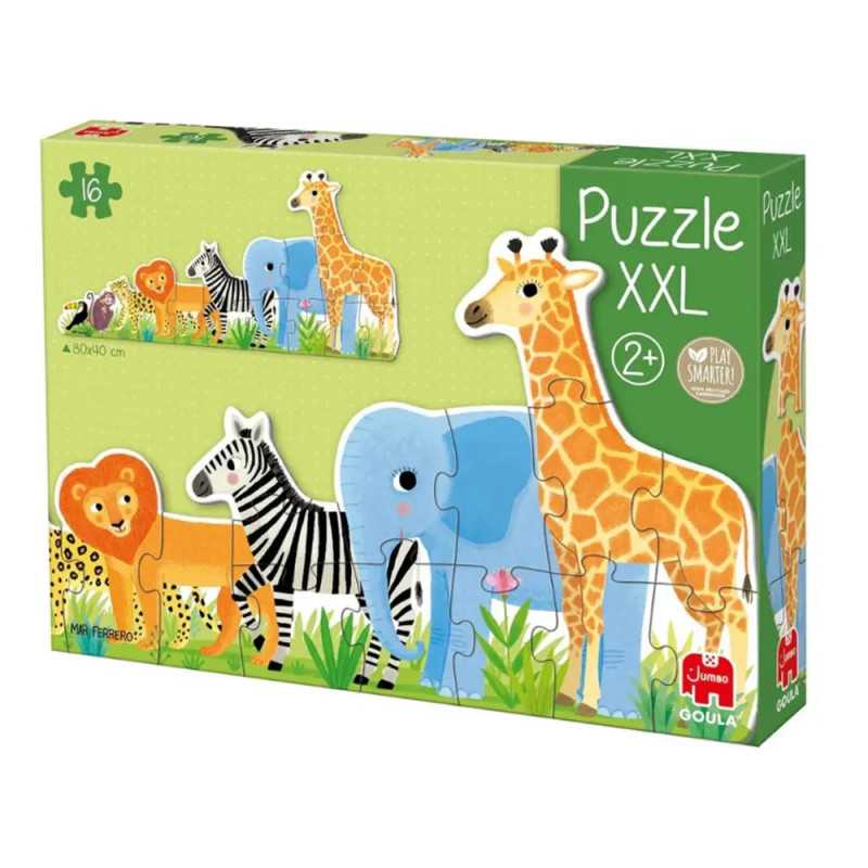 Goula giant XXL Jungle puzzle with animals from smallest to largest