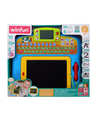 Pizarra educativa infantil escritura y dibujo Color Craze Write 'N Draw Winfun