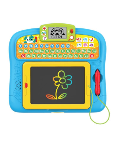 Pizarra educativa Color Craze Write 'N Draw de Winfun con pantalla LCD y tablilla