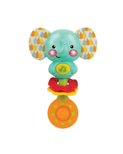 Hochet musical éléphant Sing-With-Me Winfun avec joues lumineuses et anneaux