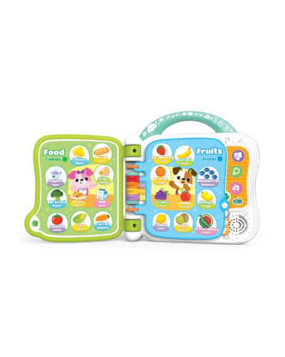 Livre bilingue enfant 110 Bilingual Learning Book First Words Winfun avec pages tactiles