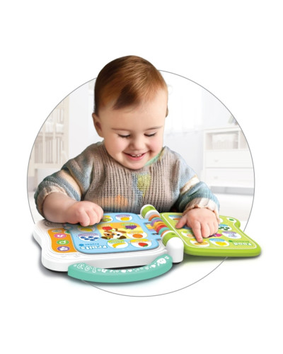 Libro bilingüe 110 Bilingual Learning Book First Words de Winfun con páginas táctiles