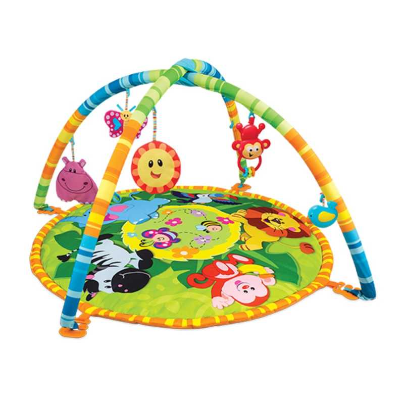 Winfun Jungle Pals Playmat baby play mat with arch and jungle animals