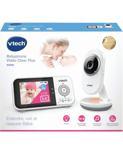 Vigilabebés con vídeo VTech Clear Plus BM3254 con pantalla a color y cámara