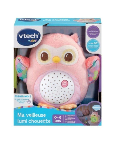 Lamparita de peluche Lumi Búho rosa de VTech