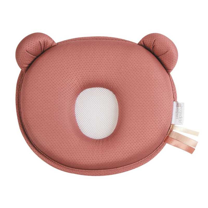 Coussin cale-tête bébé P'tit Panda Air+ marsala Candide, idée cadeau de naissance
