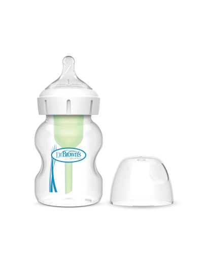 Dr. Brown's Options+ 150 ml clear wide-neck anti-colic bottle