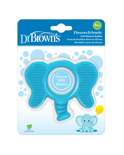 Dr. Brown's Flexees Friends Elephant teether in blue